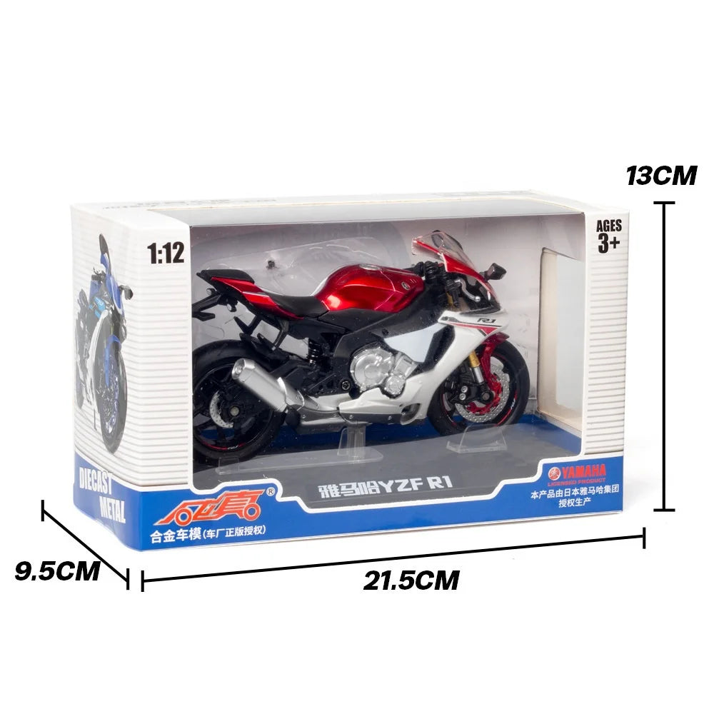 Motorcycle 1/12 YZF R1 Heavy Locomotive Alloy Motorcycle Alloy  Model Toy  Diecast Toy Vehicles for Boy Toy Gift