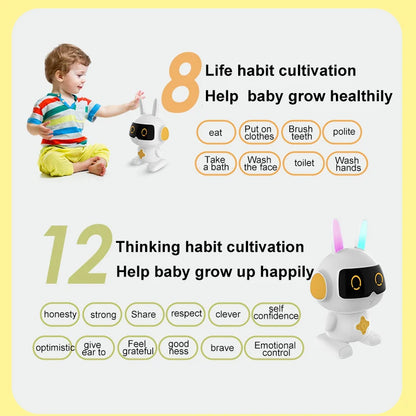 Rabbit Blue Tooth Speaker Education Baby Machine Song  Early Education Story Toy Robots Baby Toys ai  Songs ai toys for kids