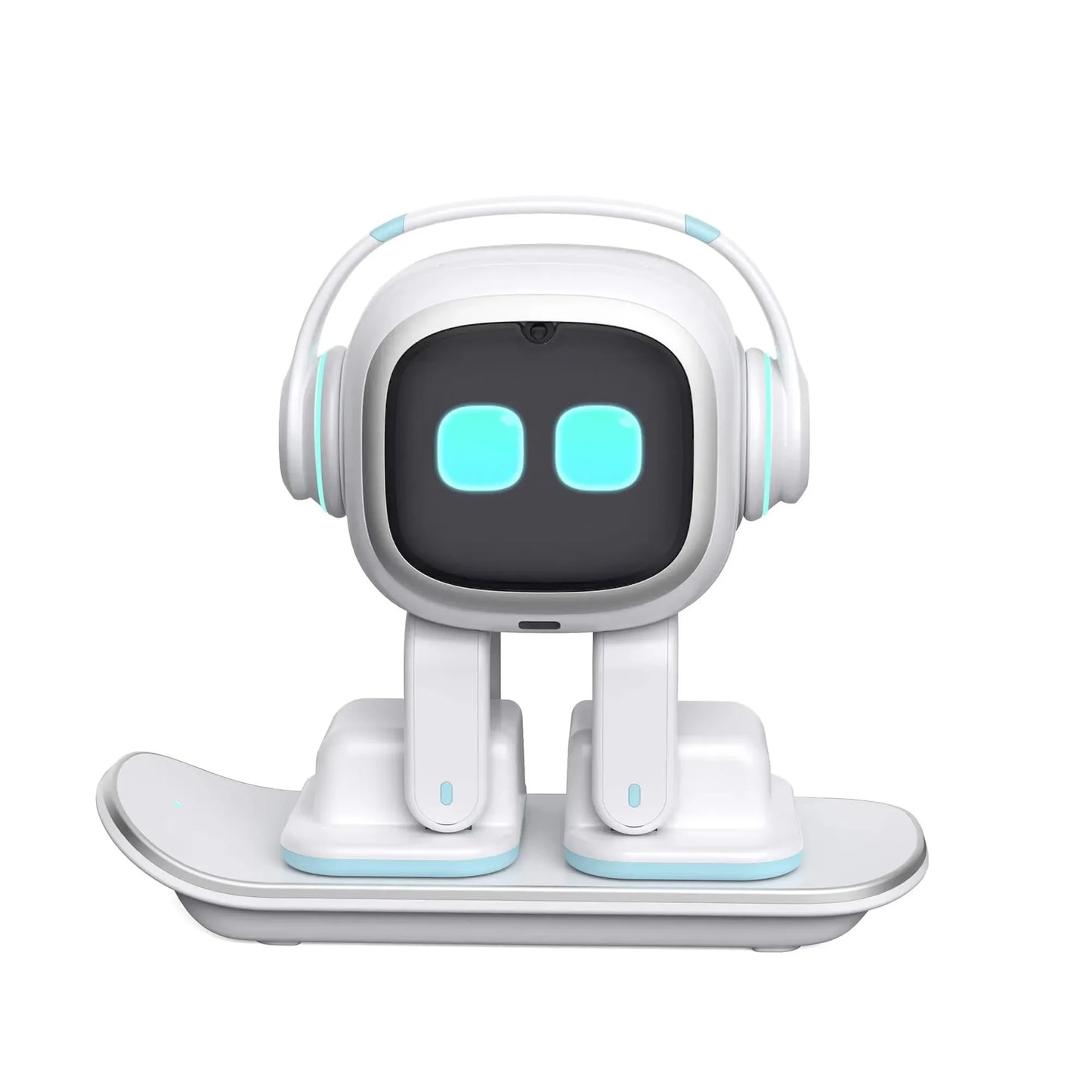 Brand New White Emo Robot Intelligent Emotional Interactive Voice Ai Desktop Toys Children Accompany Pet Vector Robot