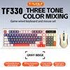 TF330 Wired Keyboard and Mouse 98 Keys LED Backlit Ergnomic Keyboard Mouse Set Gaming Mechanical Feeling Keyboard Mouse Set Pc