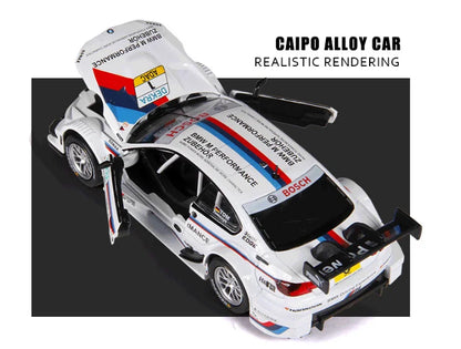 MSZ Manufacturer Die Cast Model M3  Car Alloy Model Six Door  Light Pullback Metal Car Model Toy