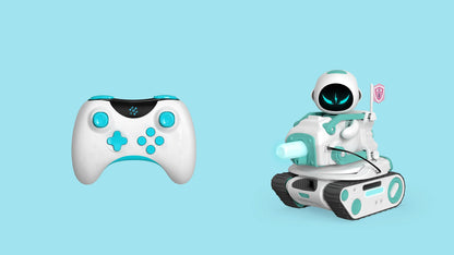 Eilik Robot Panxer Joystick Remote-controlled Electronic Toy with Mecanum Wheels Light & Sound Battery Operated Battle Vehicle