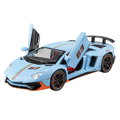 Jiaye 1/24 LP780 Metal Car Model Pull Back Custom Diecast Model As a Children's Collectible Toys