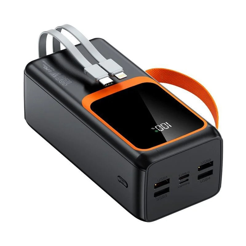 Wholesale 20000mAh Large Capacity Mobile Power Bank Custom Logo LED Display Type-C Li-Polymer Battery ABS Material Built-in 20W