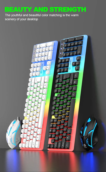 NG GTX350 Gaming Keyboard Mouse Combos Computer Laptop Backlight Gamer Kit LED Wired Usb Keyboard