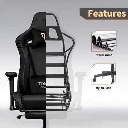 Reclining Gamer Seat Tomaz High Quality Customized Brown Ergonomic Computer Desk Height Adjustment Feature Computer Gaming