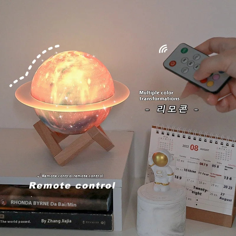 High-End Saturn for Bluetooth Gaming Speakers for Your Girlfriend Color-Changing Night Light Battery-Powered with Gift Included