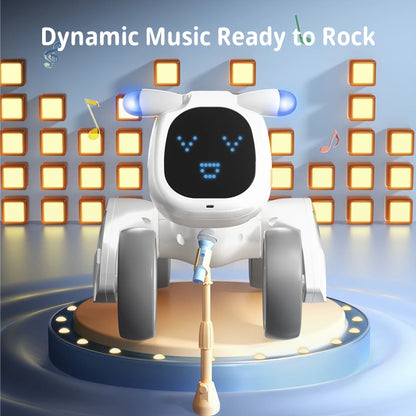 Voice Activated Dog Robot Puppa Gesture Sensory Remote Control Intelligent Educational Robot Toy for Companion-DIY