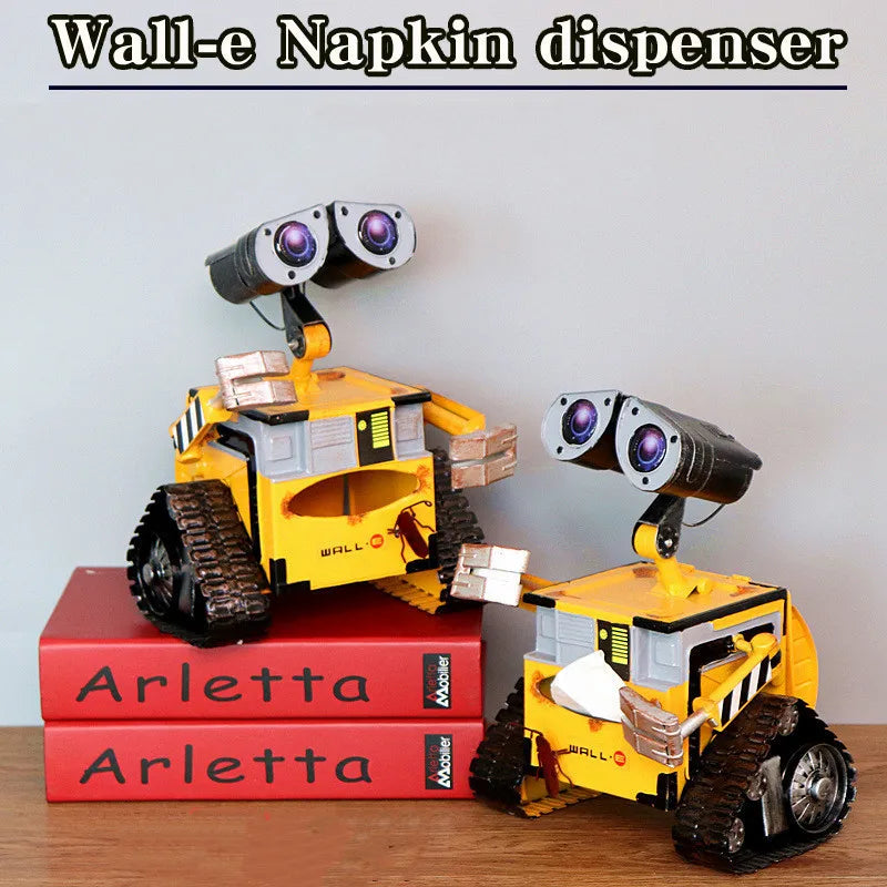 Wall-E Toy Robots Handmade Antique Metal Vintage Crafts Home Decoration Robot Model Metal Drawer Box
