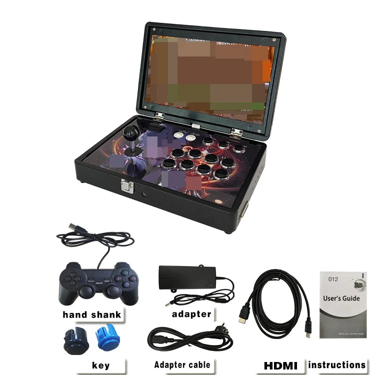 Custom 14-inch Screen Portable Folding Arcade Machine Joystick Gaming Box Arcade Machine Barton Retro Entertainment Game Machine