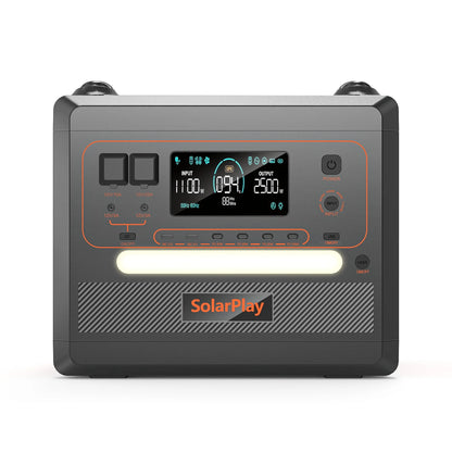 Solarplay, High Capacity 2500W Energy Storage Mobile Power, Solar Power Station
