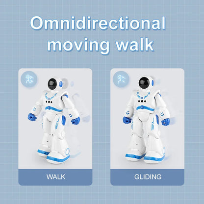 Factory Hot Selling Intelligent Kids Robot Toys Model Light ABS Plastic Color Box Unisex Gua Electric Educational Toys 2pcs SYX