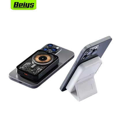 New Mini Portable Magnetic Charging Bank 10000mAh Wireless 15W Fast 22.5W Charging Bank 10000mAh Mobile Power Supply