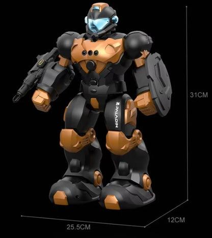 Intelligent Voice-Controlled 2.4G Electric RC Robot Toy with LED Lights Singing Dance and Educational Features for Kids BG1548