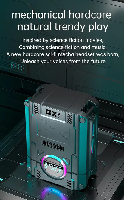 Mech Style DX07 Gaming TWS Earphone BT 5.3 RGB Led Light Digital Auriculares Audifonos HIFI Headphone DX-07 True Wireless Earbud