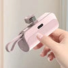 5000mAh 2 in 1 Portable Mobile Power Fast Charger Pocket Portable Wireless Mini Charger