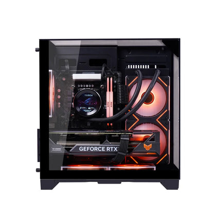 New Arrival Three Side Transparent Glass PC Case Computer Black/White Tower Case PC Gaming CASE for ITX / M-ATX