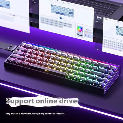 AULA HERO 68HE AIR INSTOCK 3-Mode Magnetic Switch Gaming Keyboard&Mouse E-sport Custom Mechanical Wired Keyboard Accessories
