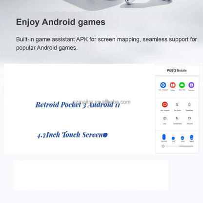 Retroid Pocket 3 Android 11 4.7Inch Touch Screen Handheld Retro Game Console RAM 3G ROM 32G Handheld Game Player With Wifi HD TV