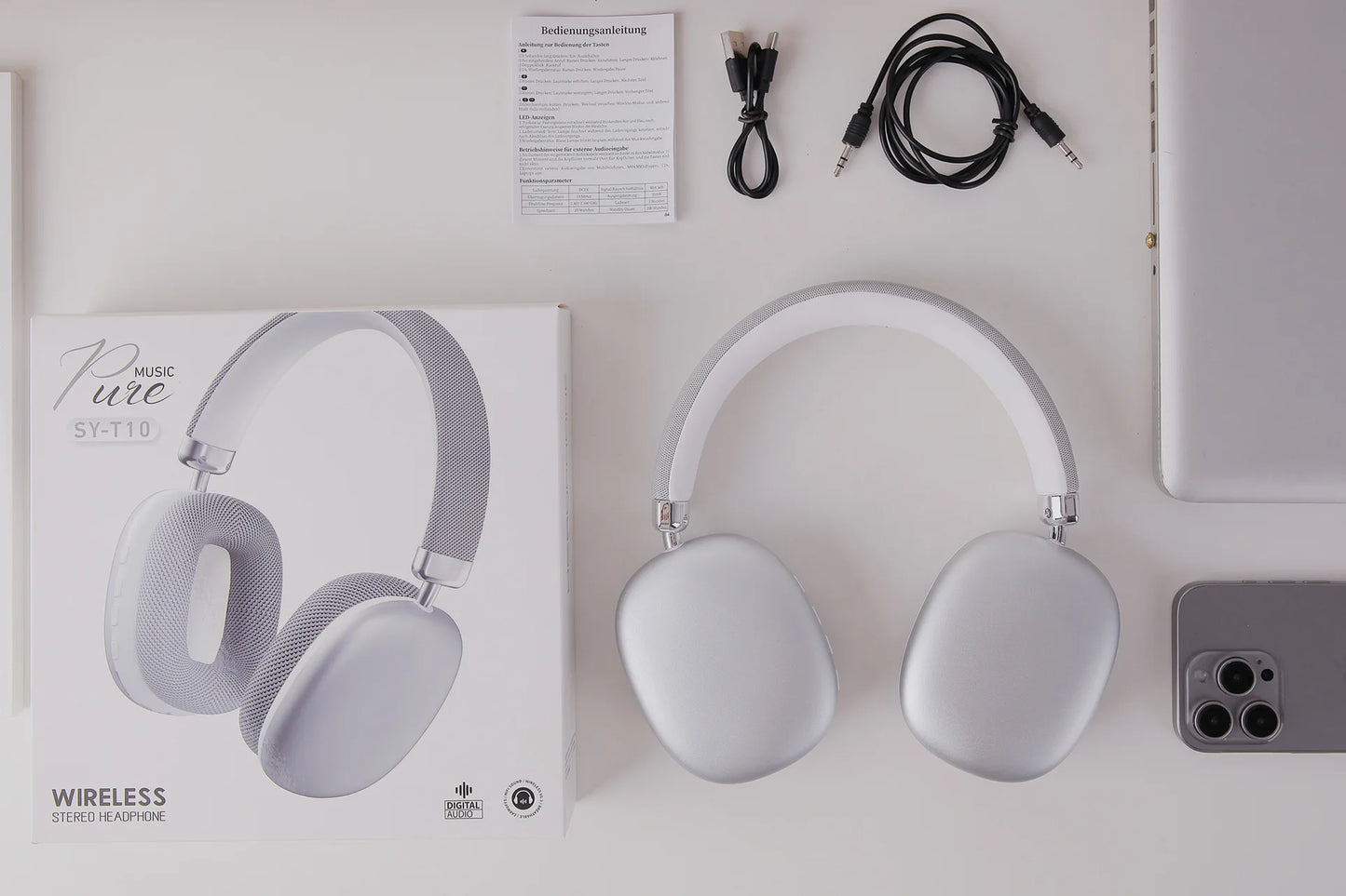 Cross-Border P9 Air Max Over-Ear for 5.4 Headphones Active Noise Cancellation (ANC) Knob Music Gaming Compatible for