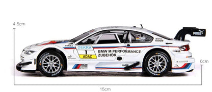 MSZ Manufacturer Die Cast Model M3  Car Alloy Model Six Door  Light Pullback Metal Car Model Toy