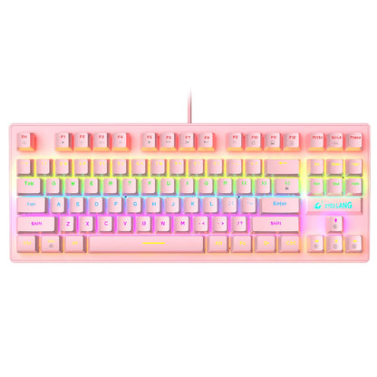 Free Wolf K2 Punk Mechanical Keyboard 87 Keys Gaming Competitive Office Laptop Gaming Keyboard