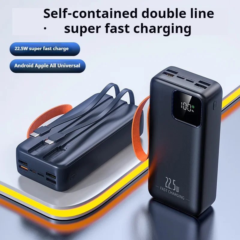 Portable Large Capacity 22.5W Fast Charging 40000mah with Built-in Fast Charging Dual Line LED Digital Display Mobile Power Bank