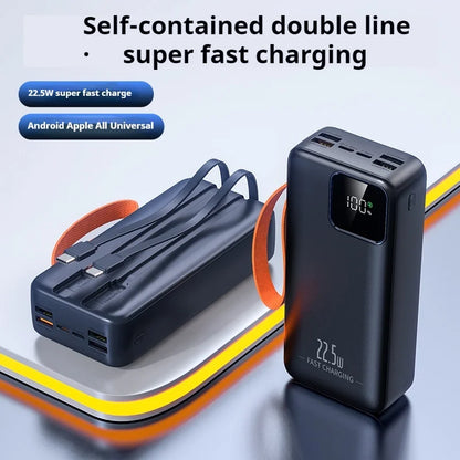 Portable Large Capacity 22.5W Fast Charging 40000mah with Built-in Fast Charging Dual Line LED Digital Display Mobile Power Bank