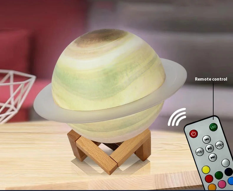 High-End Saturn for Bluetooth Gaming Speakers for Your Girlfriend Color-Changing Night Light Battery-Powered with Gift Included