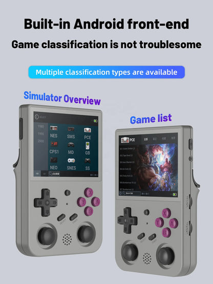 Original RG353V 3.5 INCH Video Game Console Android 11 Linux OS HD Handheld Game Player with Wi-Fi Satisfactory Drop Shipping
