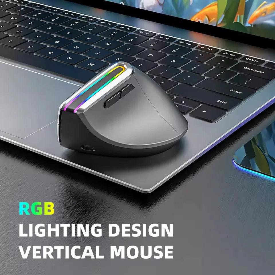 NEW Wireless Ergonomic Gaming Mouse MX Receiver Mice 6D 2.4G Silent Clicking Vertical Ergonomic Office PC Optical Wireless Mouse