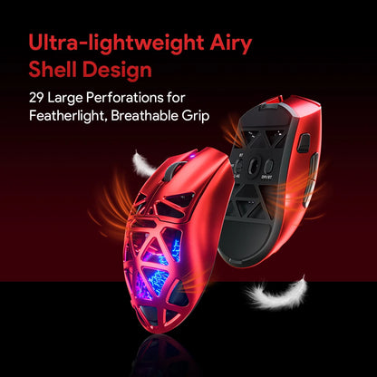 G11 Wireless Mouse 3-mode 22000dpi 1000hz 2.4GHz BT Light Weight Mice RGB PAW3311Office Gaming Mouse Custom PC Accessories Gift