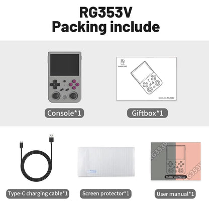 Yo Anbernic RG353V Android 11 Linux/ RG353VS Single OS Mini Handheld Game Player 3.5 Inch 5G WIFI Retro Gaming Console