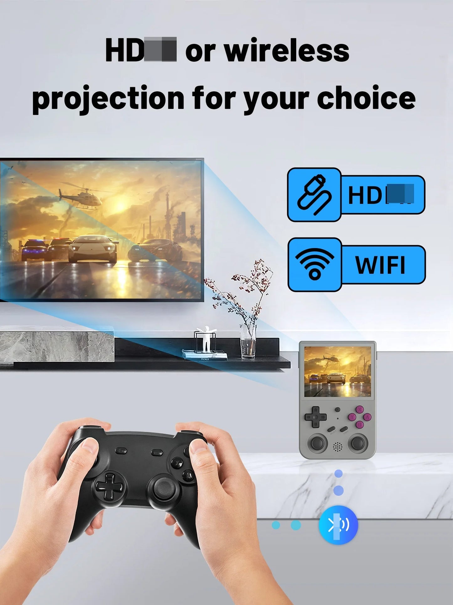 Original RG353V 3.5 INCH Video Game Console Android 11 Linux OS HD Handheld Game Player with Wi-Fi Satisfactory Drop Shipping