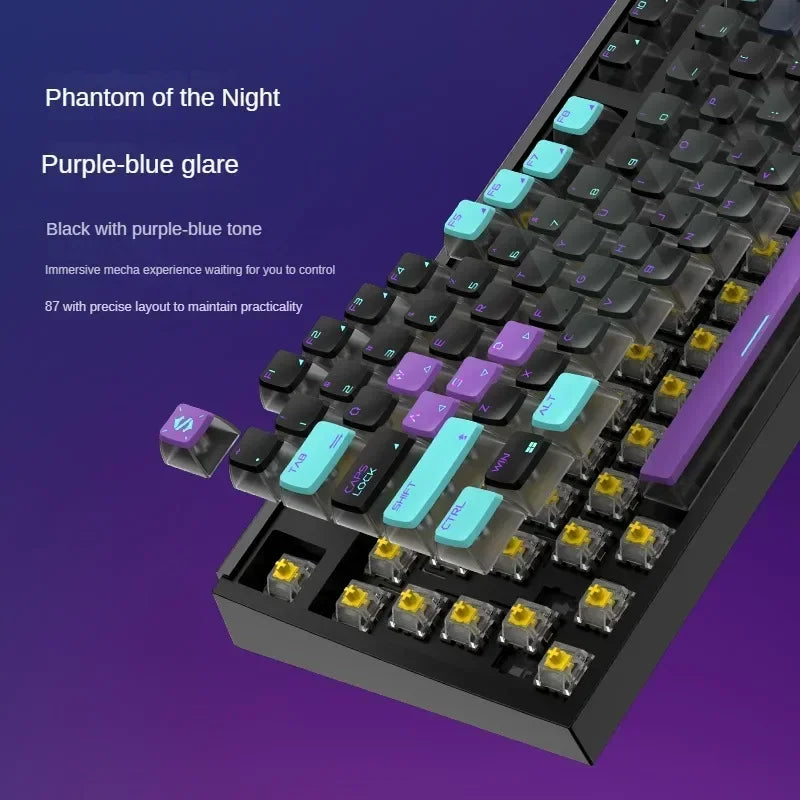 PC Gift Tri Mode 0.1RT Inductance Switch Custom Gaming Keyboard RGB 84 Keys Black Shark Magnetic Switch Mechanical Keyboard