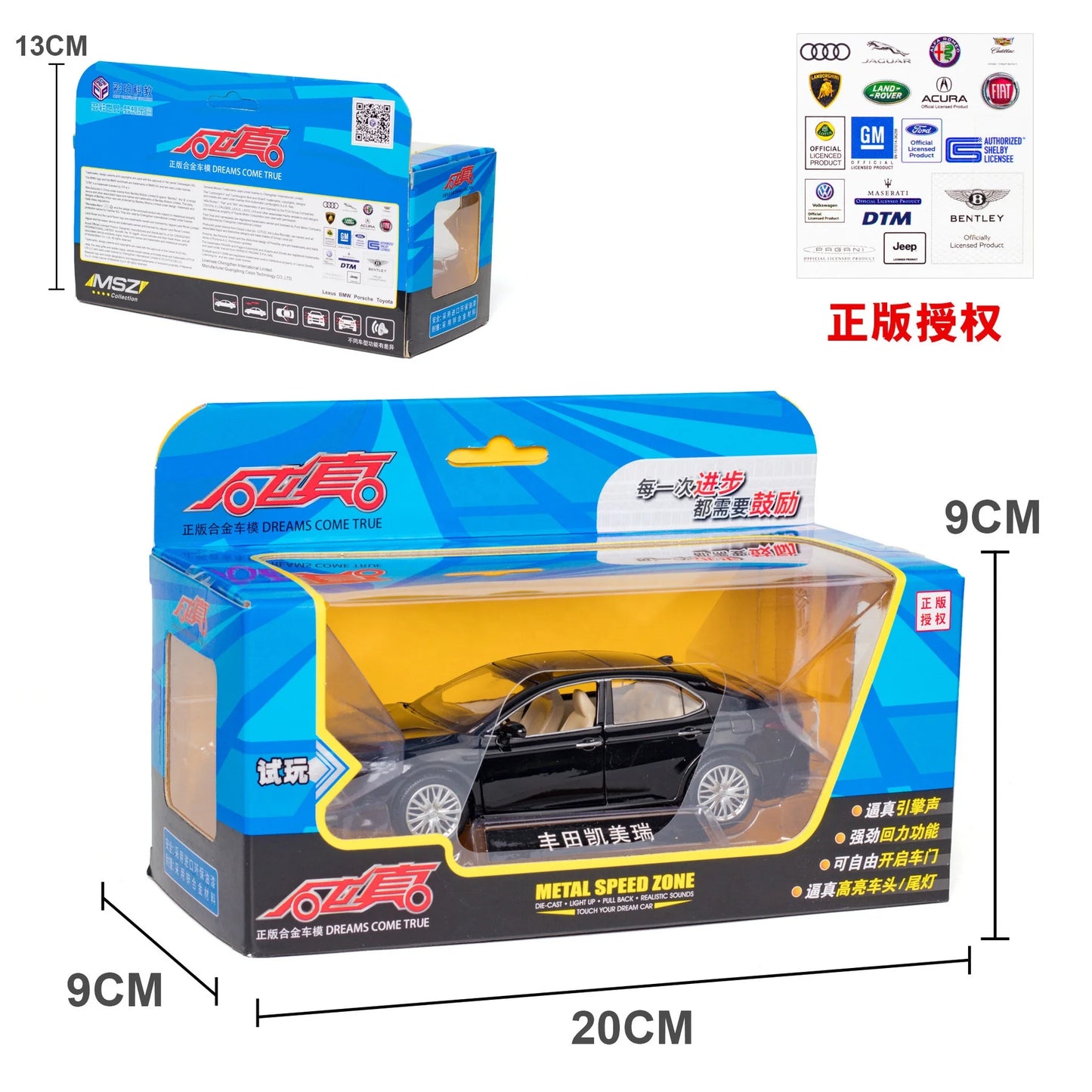 Diecast Toy Vehicles 1:32 Scale Toy Ota Camry Alloy Diecast Car Model Vehicle Model for Collection and Gift