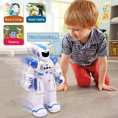 Factory New Arrival Kids RC Intelligent Dancing Remote Control Singing Moon Walking Gesture Sensing Kit Educational  Robot Toys
