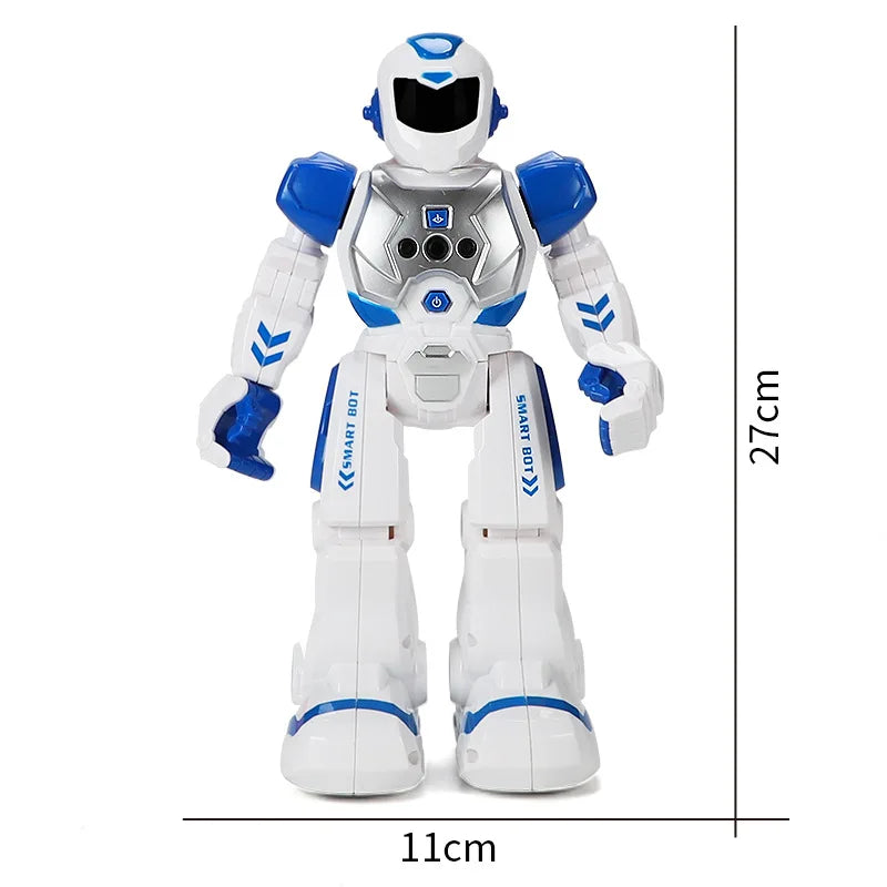 Robocop Early Education Smart Model Toy for Kids Unisex Plastic Remote Control Robot With Singing Infrared Sensor Light Function