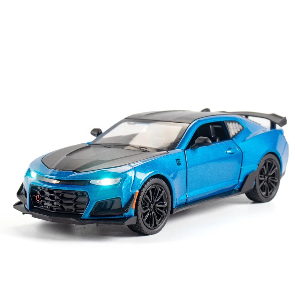 1:24 Scale American Movie Car Sports Car Die Cast Car Model Light Function Diecast Toy Vehicles  Creative Gifts