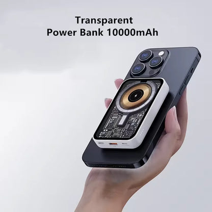 New Mini Portable Magnetic Charging Bank 10000mAh Wireless 15W Fast 22.5W Charging Bank 10000mAh Mobile Power Supply