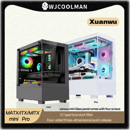 GAMDIAS ATX Mid-Tower Gaming PC Case Includes 3 X 120mm ARGB Fans High Airflow Mesh Audio Ports Front Tempered Glass Side Panel