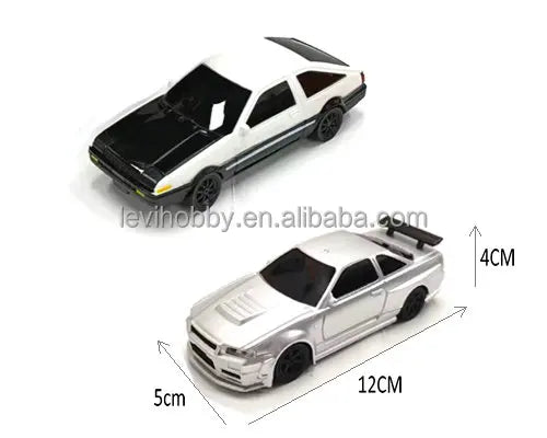 LVH RC 1:43 Scale 4WD 2.4G Remote-Controlled Plastic Racing Car for Adult Leisure Parties with Alkaline AAA Battery