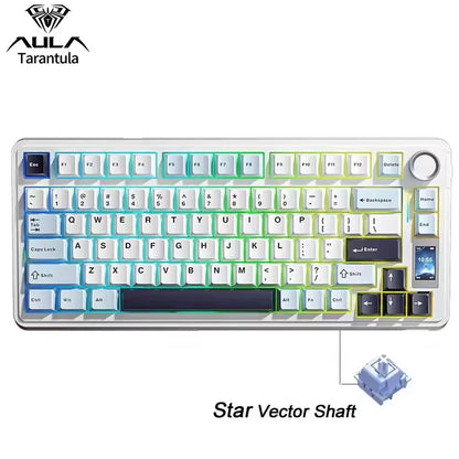 Aula S75Pro Gaming Triple-Mode Smart Screen Mechanical Keyboard