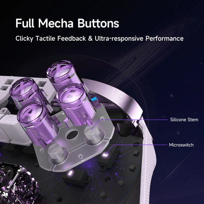 EasySMX D10 Wireless Gaming Controller Wireless Gamepad Compatible with PC/NS/TV/Phone/Steam, TMR Stick Joystick Micro Triggers