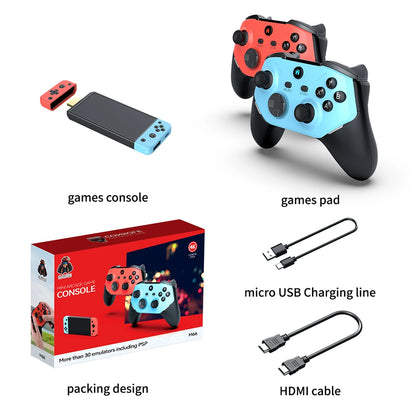 Mini 3D M66 Game Console Portable Handheld Wireless 4K Gaming Stick with 20000+ Classic Video Games