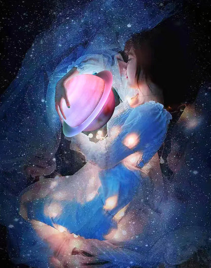 High-End Saturn for Bluetooth Gaming Speakers for Your Girlfriend Color-Changing Night Light Battery-Powered with Gift Included