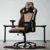 Computer Gaming Tomaz High Quality Customized Brown Ergonomic Computer Desk Reclining Gamer Seat Height Adjustment Feature