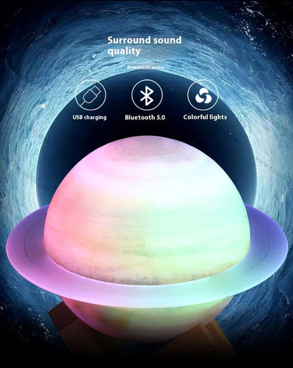 High-End Saturn for Bluetooth Gaming Speakers for Your Girlfriend Color-Changing Night Light Battery-Powered with Gift Included