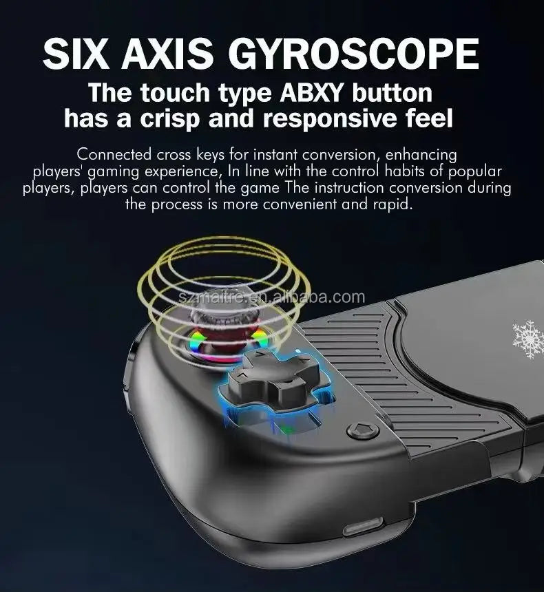X5 MINI Handheld Gaming Joystick Gamepad With Phone Holder Semiconductor Cooling Six-axis Gyroscope Classic Game Stick Android
