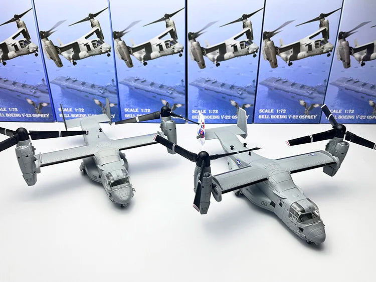 1:72 Simulation Variable Wing V22 Osprey Tilting Rotor Transport Helicopter Amphibious Aircraft Toy Furnishing Articles